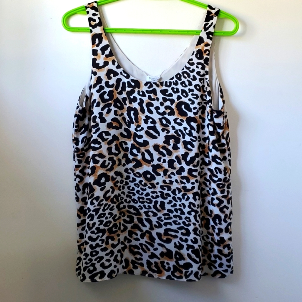 Leopard print tank top